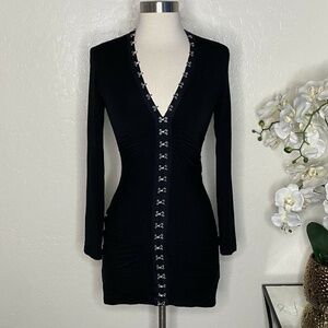 SKY BRAND Womens Black Corset Dress Size S